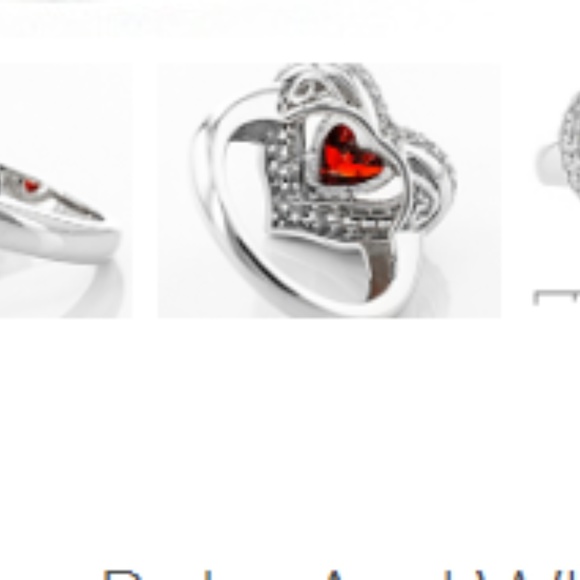 Ruby Red CZ .925 Sterling Ring SZ 8 - Picture 2 of 6